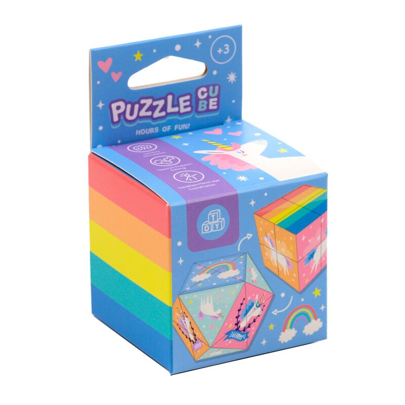 Cargue la imagen en el visor de la galería, Unicorn magic puzzel kubus speelgoed