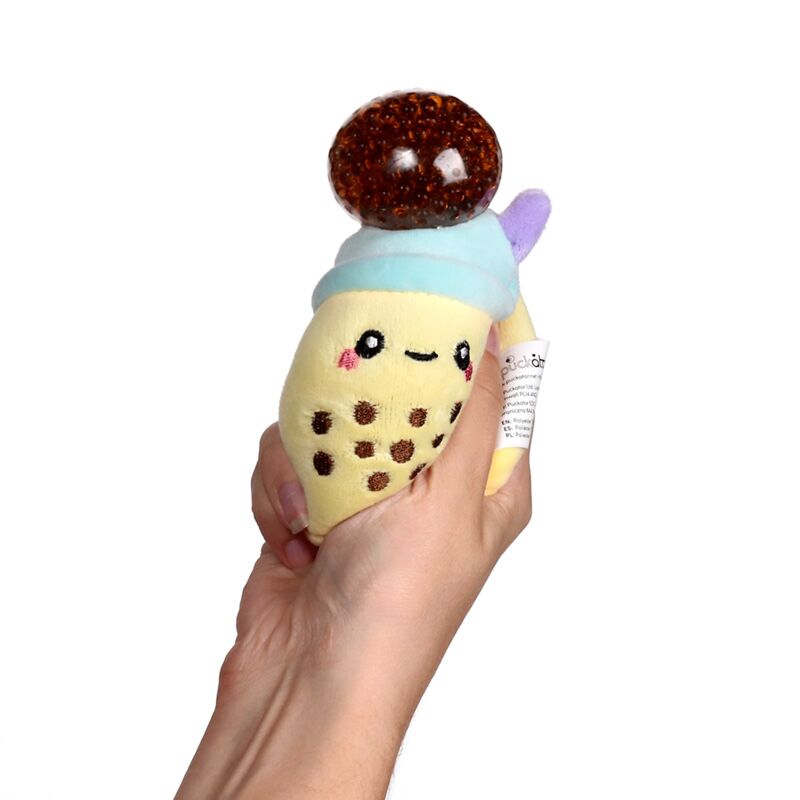 Cargue la imagen en el visor de la galería, Queasy squeezies foodiemals bubble tea knijp speelgoed