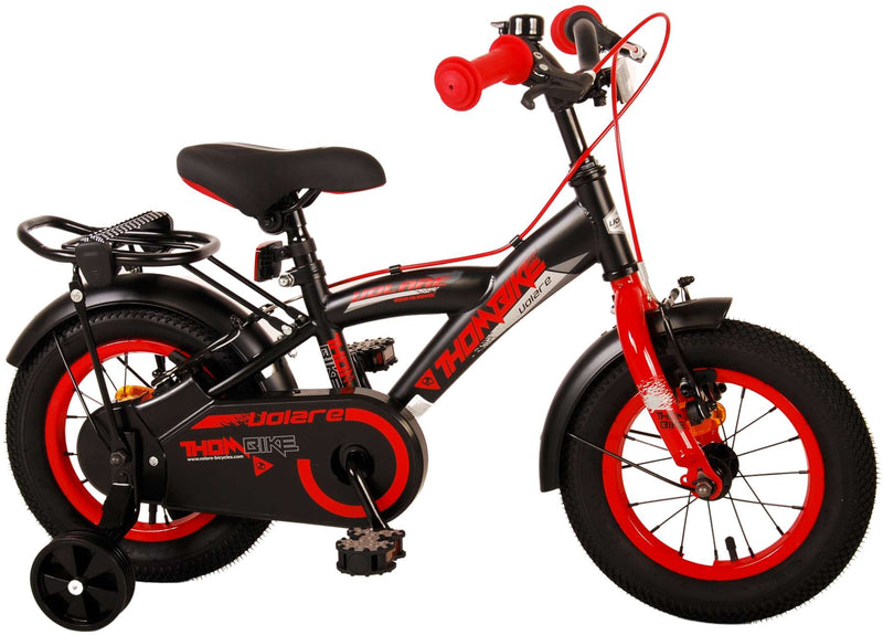 Load image into Gallery viewer, Volare Thombike Kinderfiets Jongens 12 inch Zwart Rood Twee Handremmen