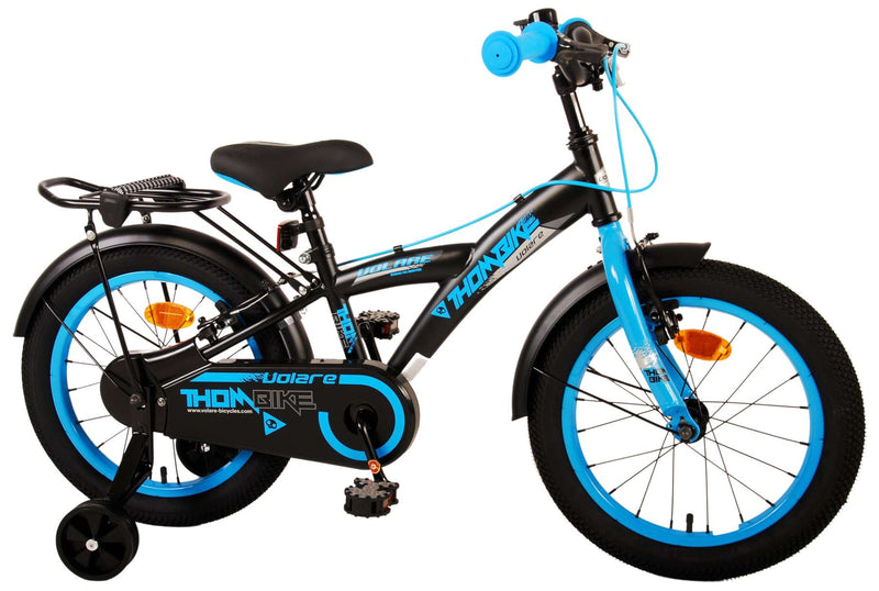 Load image into Gallery viewer, Volare Thombike Kinderfiets - Jongens - 16 inch - Zwart Blauw - Twee Handremmen