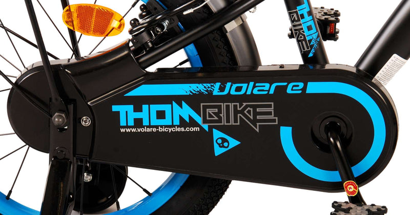 Load image into Gallery viewer, Volare Thombike Kinderfiets - Jongens - 16 inch - Zwart Blauw - Twee Handremmen