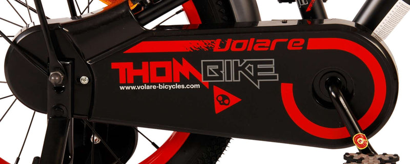 Load image into Gallery viewer, Volare Thombike Kinderfiets - Jongens - 16 inch - Zwart Rood - Twee Handremmen