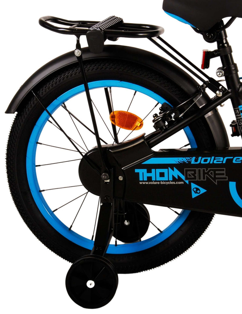 Load image into Gallery viewer, Volare Thombike Kinderfiets Jongens 18 inch Zwart Blauw Twee handremmen