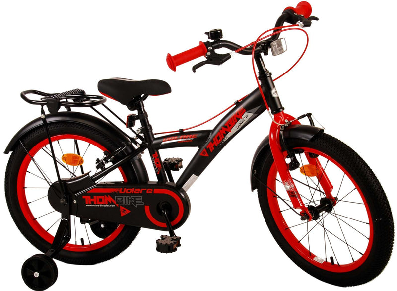 Load image into Gallery viewer, Volare Thombike Kinderfiets Jongens 18 inch Zwart Rood Twee handremmen