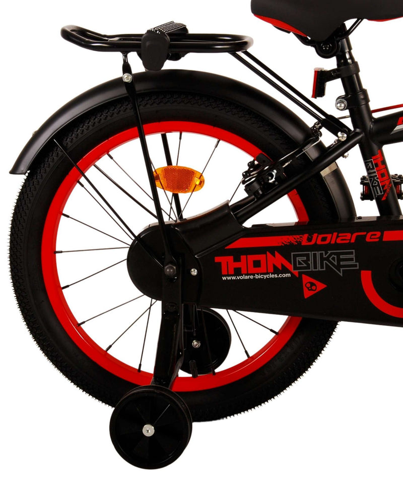 Load image into Gallery viewer, Volare Thombike Kinderfiets Jongens 18 inch Zwart Rood Twee handremmen