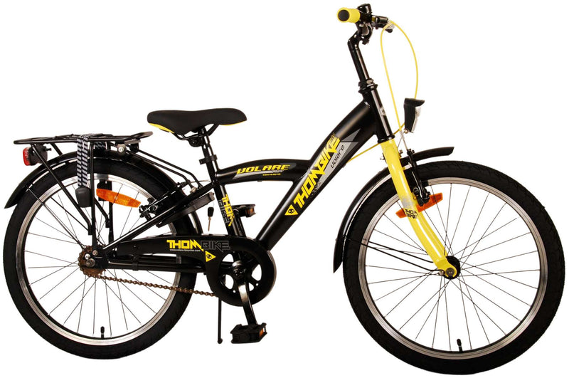 Load image into Gallery viewer, Volare Thombike Kinderfiets - Jongens - 20 inch - Zwart Geel - Twee Handremmen