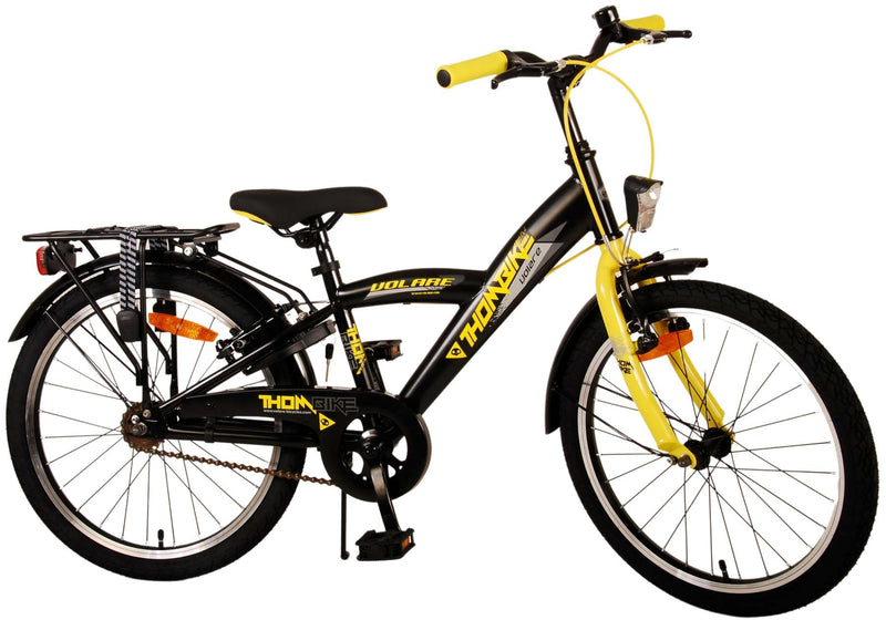 Load image into Gallery viewer, Volare Thombike Kinderfiets - Jongens - 20 inch - Zwart Geel - Twee Handremmen