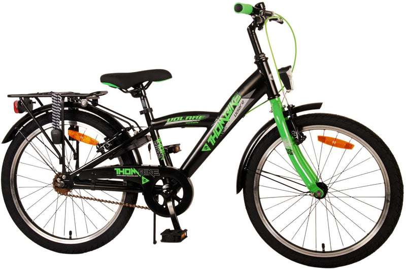Load image into Gallery viewer, Volare Thombike Kinderfiets Jongens 20 inch Zwart Groen Twee Handremmen