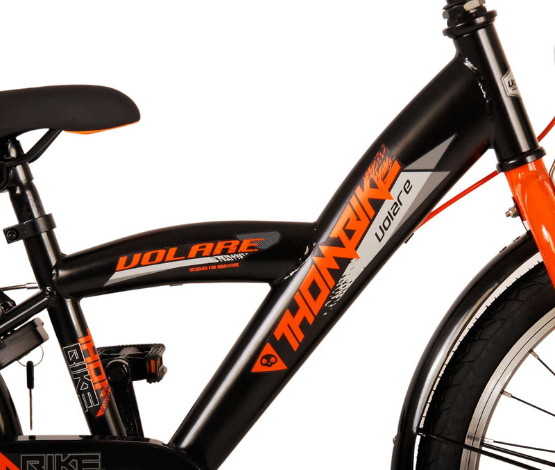Load image into Gallery viewer, Volare Thombike Kinderfiets - Jongens - 20 inch - Zwart Oranje - Twee Handremmen