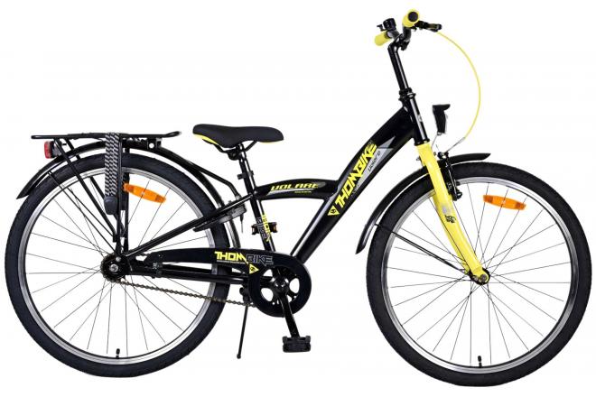 Load image into Gallery viewer, Volare Thombike Kinderfiets Jongens 24 inch Zwart Geel