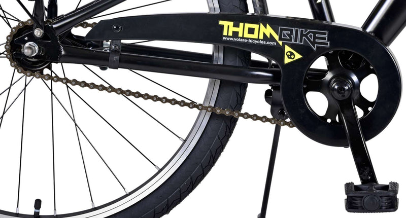 Load image into Gallery viewer, Volare Thombike Kinderfiets Jongens 24 inch Zwart Geel