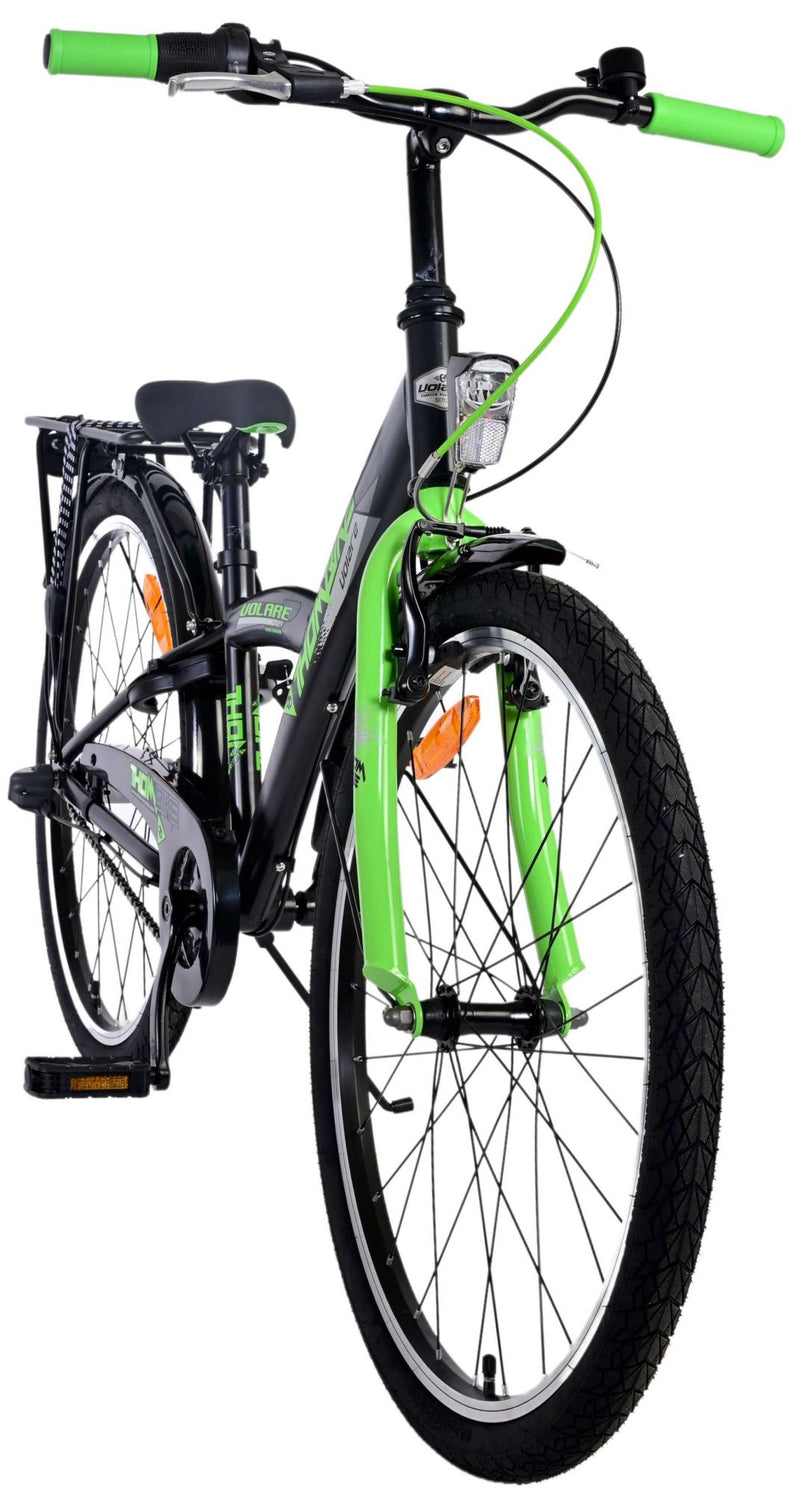 Load image into Gallery viewer, Volare Thombike Kinderfiets - Jongens - 24 inch - Groen Zwart - 3 versnellingen