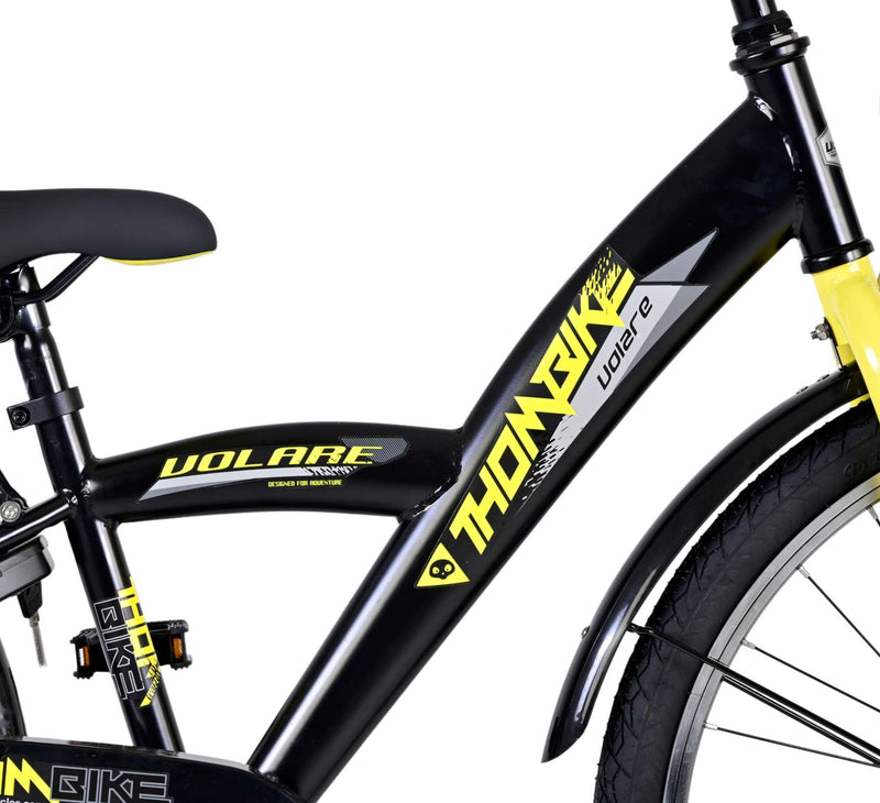 Load image into Gallery viewer, Volare Thombike Kinderfiets Jongens 24 inch Zwart Geel