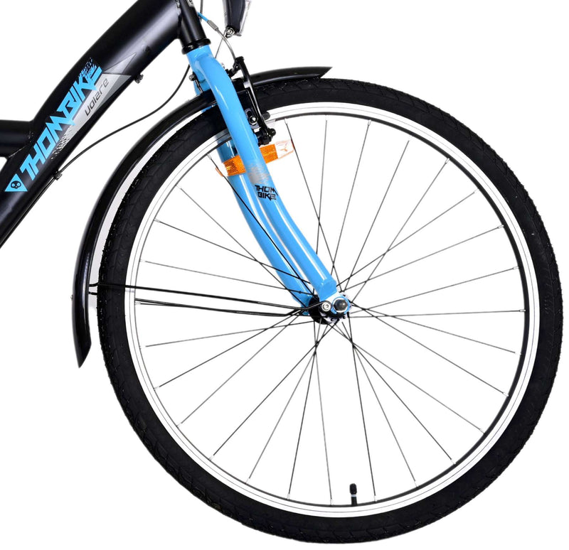 Load image into Gallery viewer, Volare Thombike Kinderfiets - Jongens - 26 inch - Zwart Blauw - 3 versnellingen