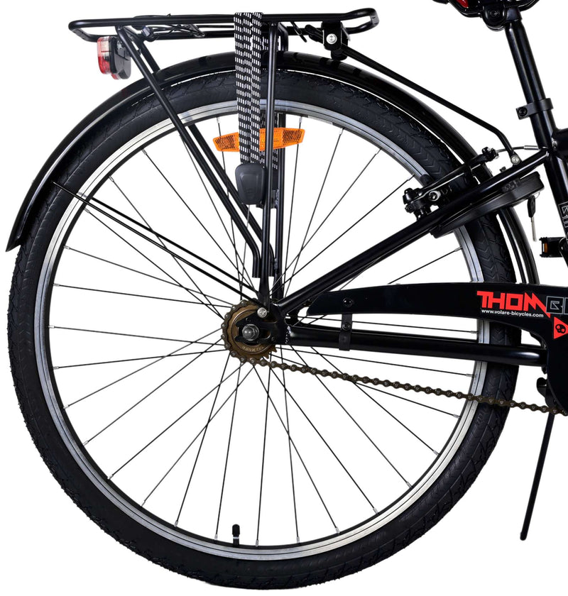 Load image into Gallery viewer, Volare Thombike Kinderfiets Jongens 26 inch Zwart Rood Twee Handremmen
