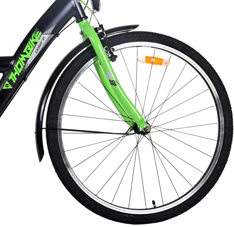 Load image into Gallery viewer, Volare Thombike Kinderfiets - Jongens - 26 inch - Zwart Groen - 3 versnellingen