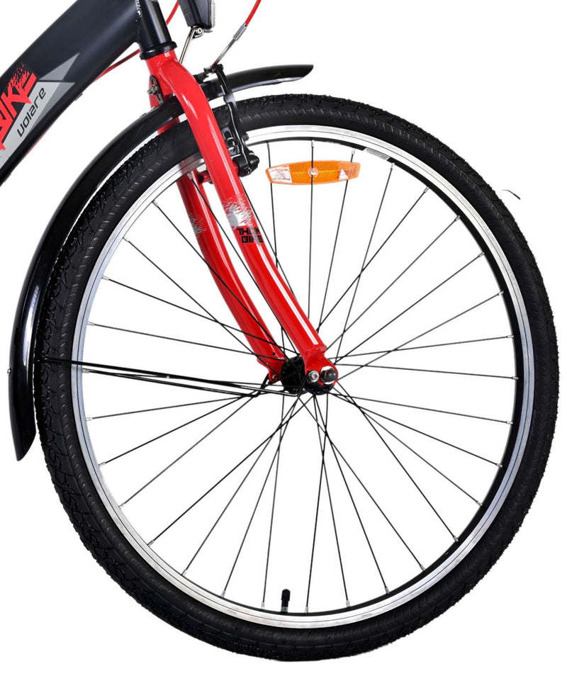Load image into Gallery viewer, Volare Thombike Kinderfiets Jongens 26 inch Zwart Rood Twee Handremmen