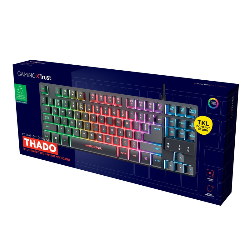 Laden Sie das Bild in Galerie -Viewer, Trust gxt 833 thado tkl gamingtoetsenbord