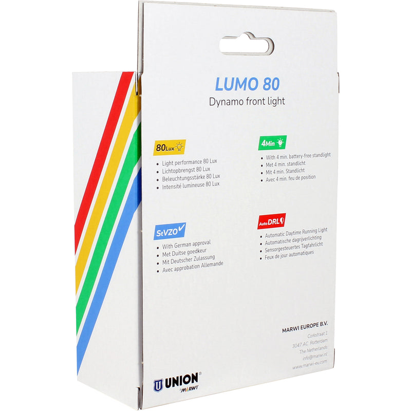 ギャラリービューアに画像をロードする, Union naafdynamo koplamp 80 lux auto lumo 80 standlicht+dag