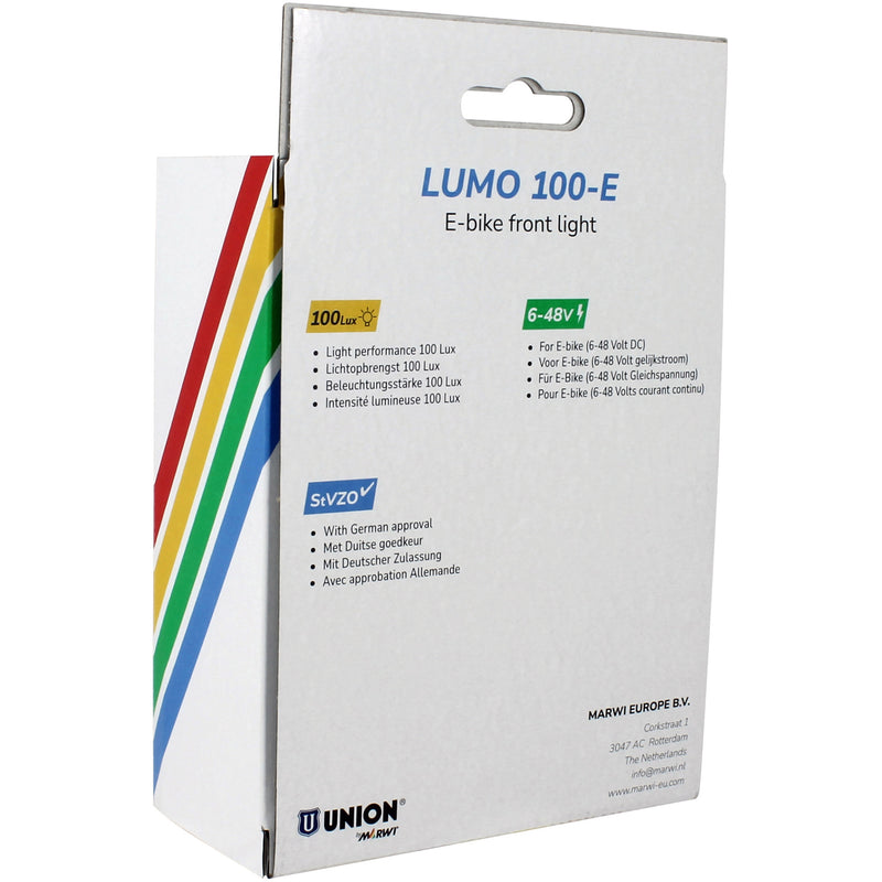 ギャラリービューアに画像をロードする, Union koplamp lumo 100-e e-bike 6-48v 80lux
