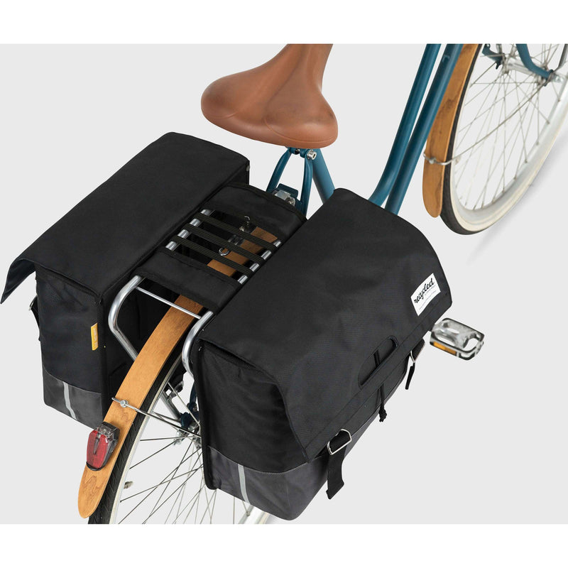 Load image into Gallery viewer, Urban Proof 40L dubbele fietstas zwart grijs