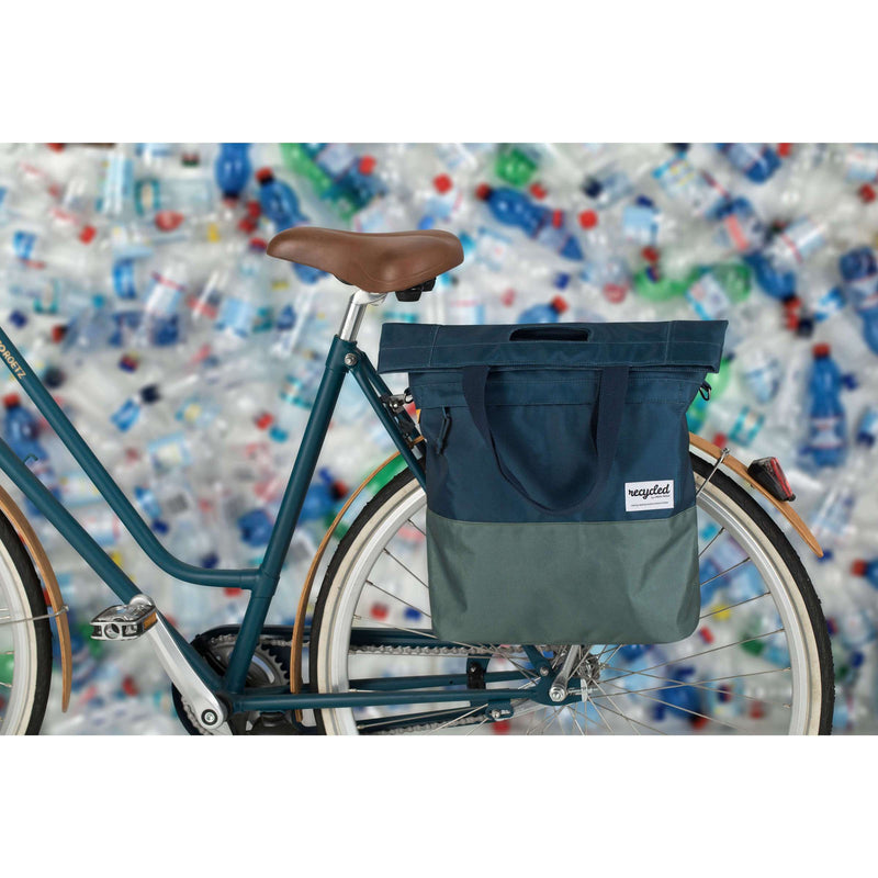 Load image into Gallery viewer, Urban Proof fietsshopper blauw-groen 20L