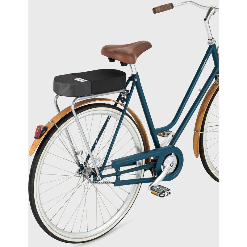 Afbeelding laden in galerijviewer, bagagedragerkussen Recycled 38 cm zwart grijs