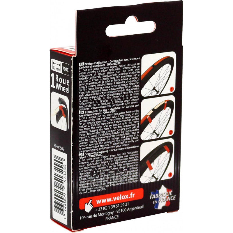 Load image into Gallery viewer, Velox velgtape jantex 21mm dubbelzijdig tube 1 wiel