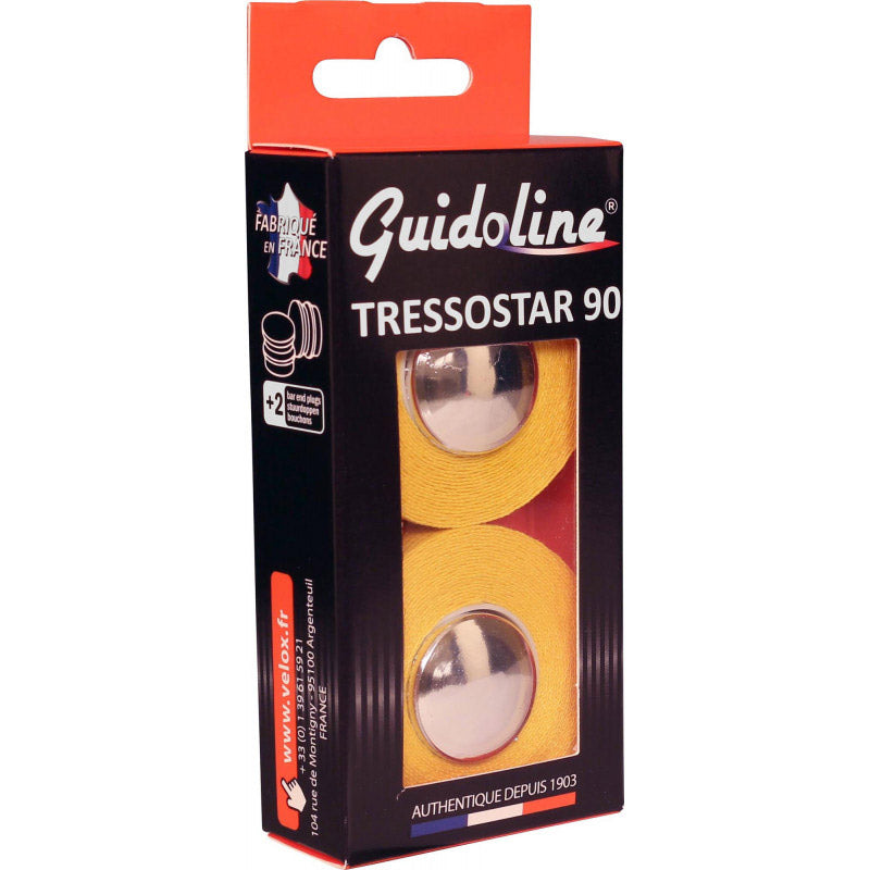 Load image into Gallery viewer, Velox stuurtape tressostar 90 katoen geel (2st)