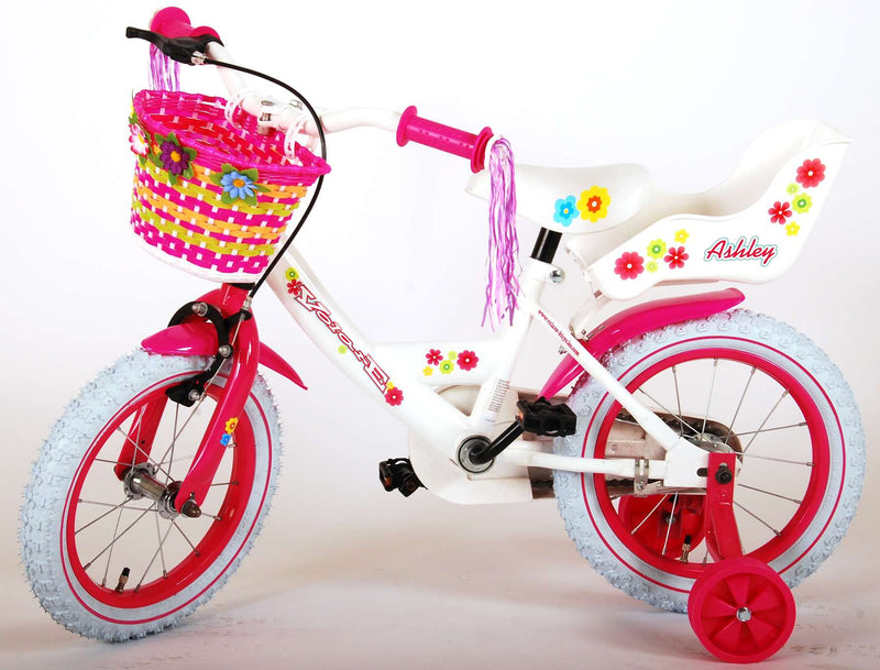 Load image into Gallery viewer, Volare Ashley Kinderfiets - Meisjes - 14 inch - Wit - 95% afgemonteerd
