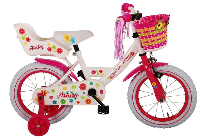 Load image into Gallery viewer, Volare Ashley Kinderfiets - Meisjes - 14 inch - Wit - 95% afgemonteerd