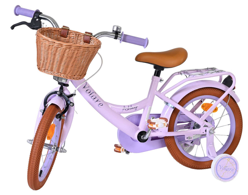 Chargez l'image dans la visionneuse de la galerie, Volare ashley kinderfiets - meisjes - 14 inch - lila