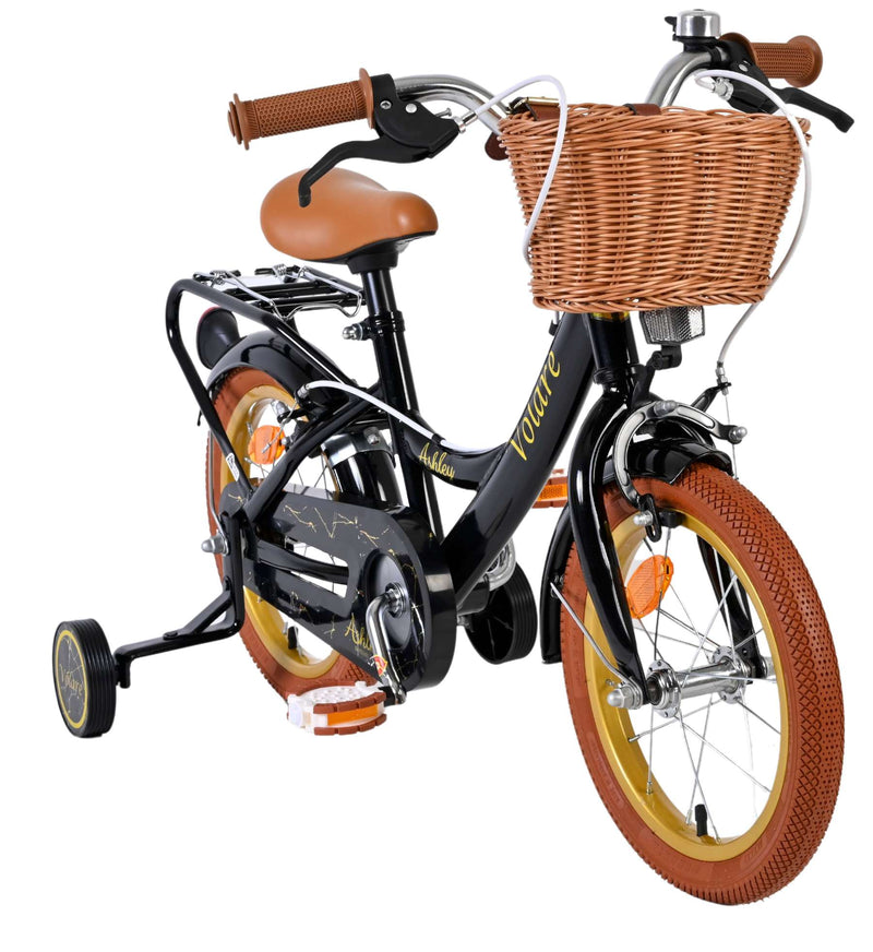 Laden Sie das Bild in Galerie -Viewer, Volare ashley kinderfiets - meisjes - 14 inch - zwart - twee handremmen