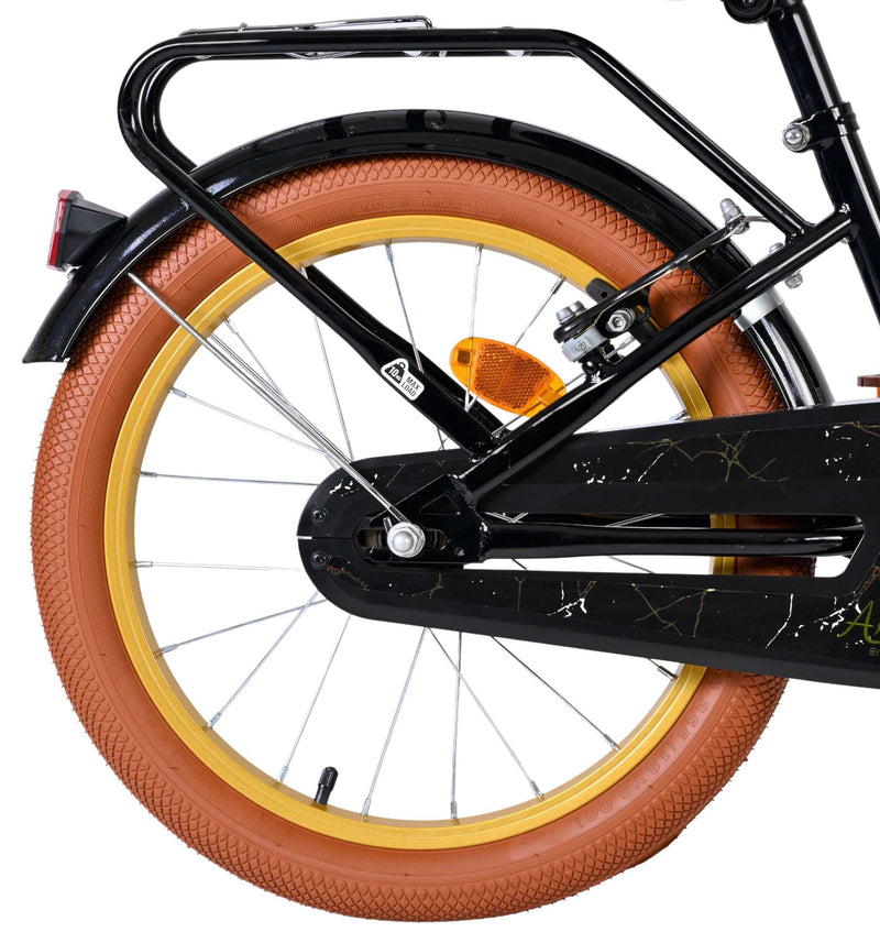 Cargue la imagen en el visor de la galería, Volare ashley kinderfiets - meisjes - 18 inch - zwart - twee handremmen
