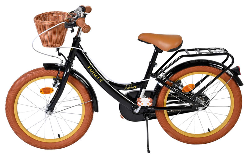 Cargue la imagen en el visor de la galería, Volare ashley kinderfiets - meisjes - 18 inch - zwart - twee handremmen