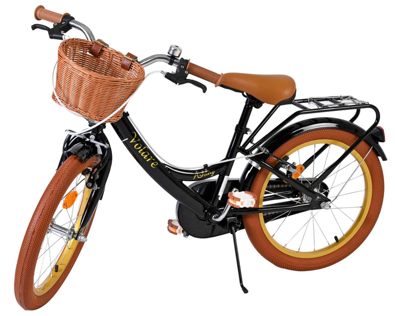 Cargue la imagen en el visor de la galería, Volare ashley kinderfiets - meisjes - 18 inch - zwart - twee handremmen