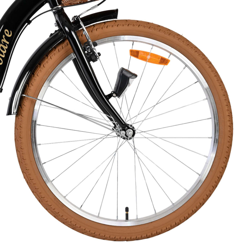 Afbeelding laden in galerijviewer, Volare ashley kinderfiets - meisjes - 24 inch - zwart - nexus 3