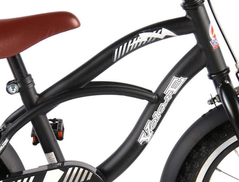 Load image into Gallery viewer, Volare Black Cruiser Kinderfiets - Jongens - 14 inch - Zwart - 95% afgemonteerd