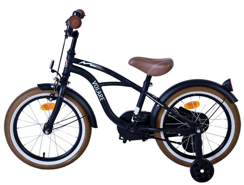 Load image into Gallery viewer, Volare black cruiser kinderfiets - jongens - 16 inch - zwart
