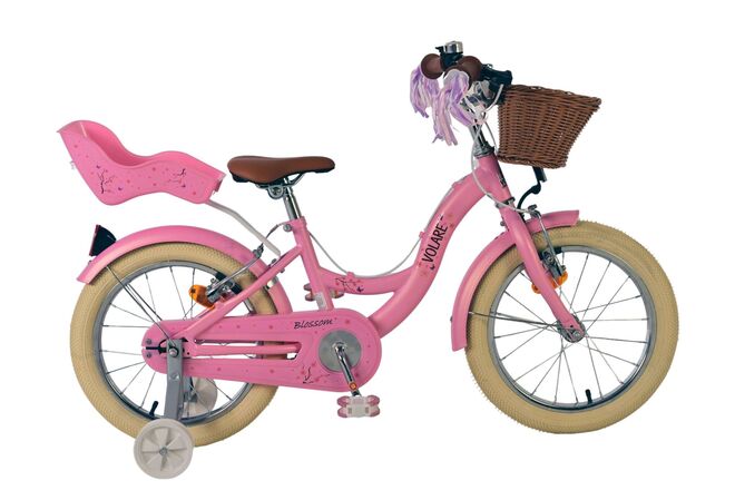 Laden Sie das Bild in Galerie -Viewer, Volare blossom kinderfiets - meisjes - 16 inch - roze - twee handremmen