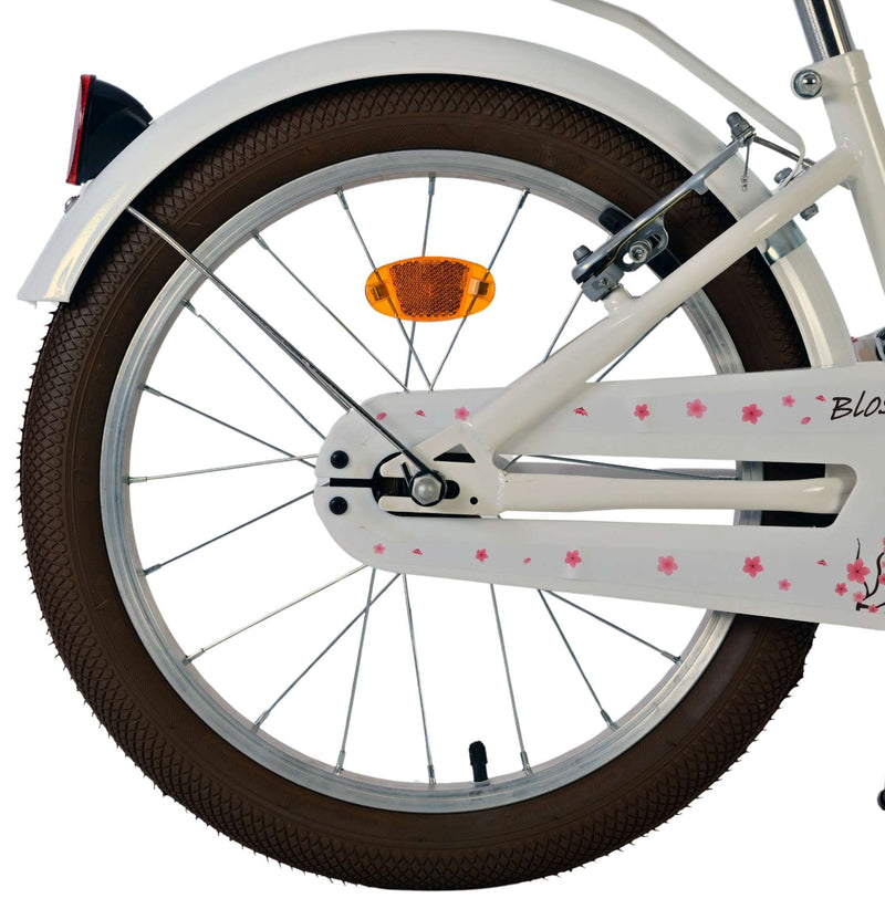 Load image into Gallery viewer, Volare blossom kinderfiets - meisjes - 18 inch - wit - twee handremmen
