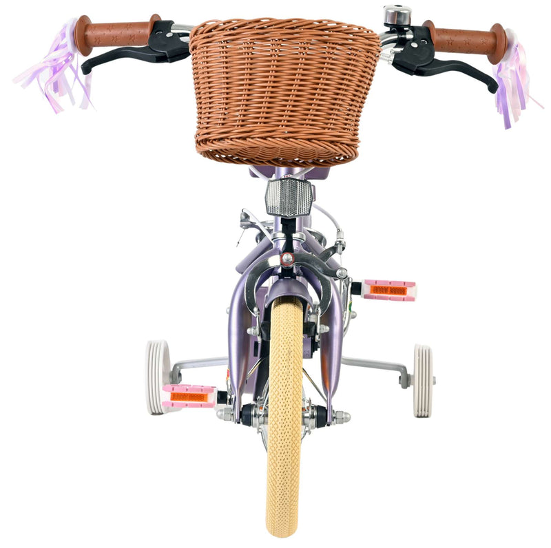 Load image into Gallery viewer, Volare blossom kinderfiets - meisjes - 12 inch - paars - twee handremmen