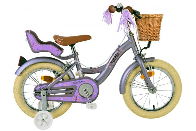 Load image into Gallery viewer, Volare blossom kinderfiets - meisjes - 14 inch - paars - twee handremmen