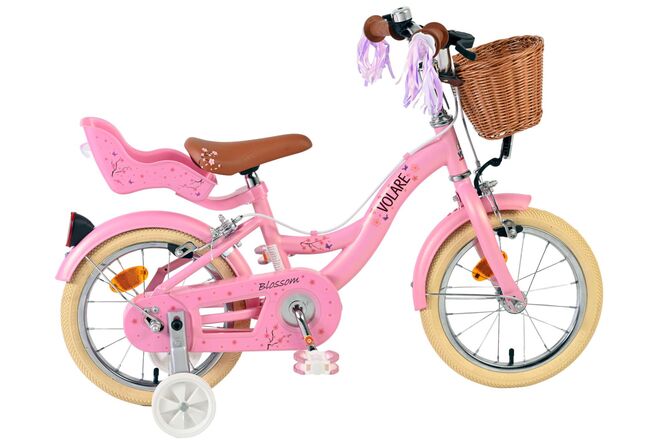 Load image into Gallery viewer, Volare blossom kinderfiets - meisjes - 14 inch - roze - twee handremmen