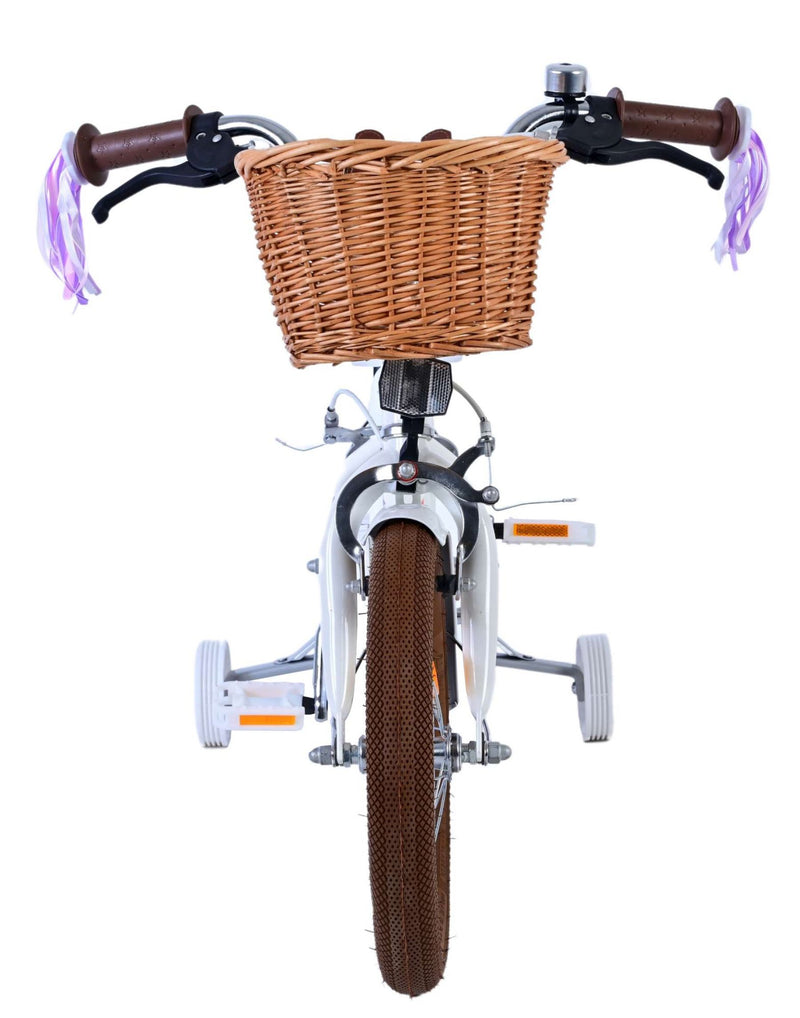 Load image into Gallery viewer, Volare Blossom Kinderfiets Meisjes 14 inch Wit Twee Handremmen