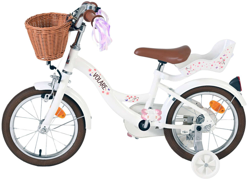 Load image into Gallery viewer, Volare blossom kinderfiets - meisjes - 14 inch - wit
