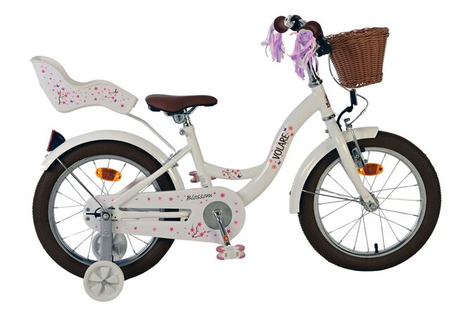 Cargue la imagen en el visor de la galería, Volare blossom kinderfiets - meisjes - 16 inch - wit