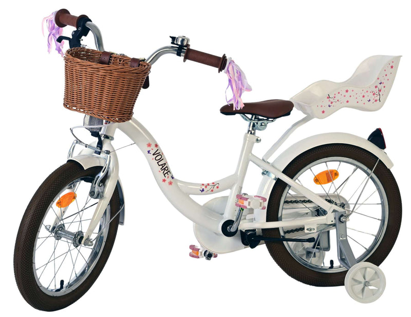 Cargue la imagen en el visor de la galería, Volare blossom kinderfiets - meisjes - 16 inch - wit