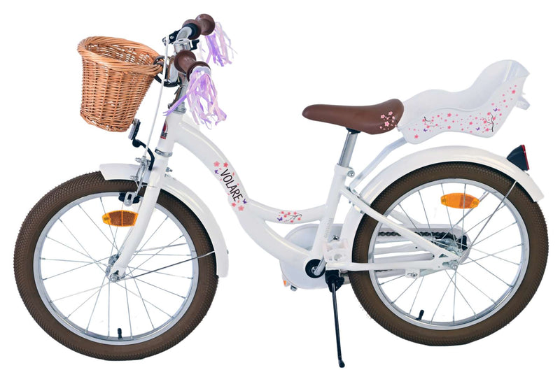 Load image into Gallery viewer, Volare Blossom Kinderfiets Meisjes 18 inch Wit