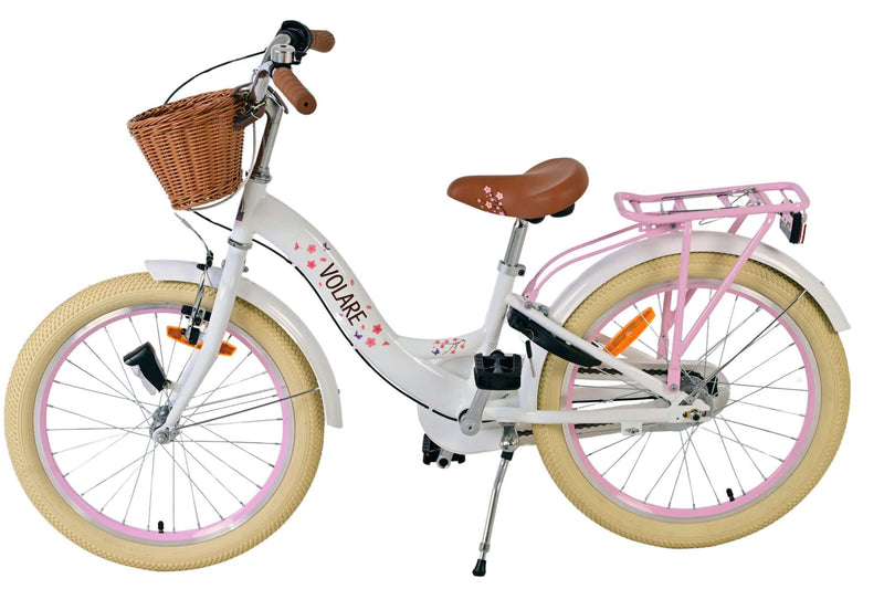 Afbeelding laden in galerijviewer, Volare blossom kinderfiets - meisjes - 20 inch - wit - nexus 3
